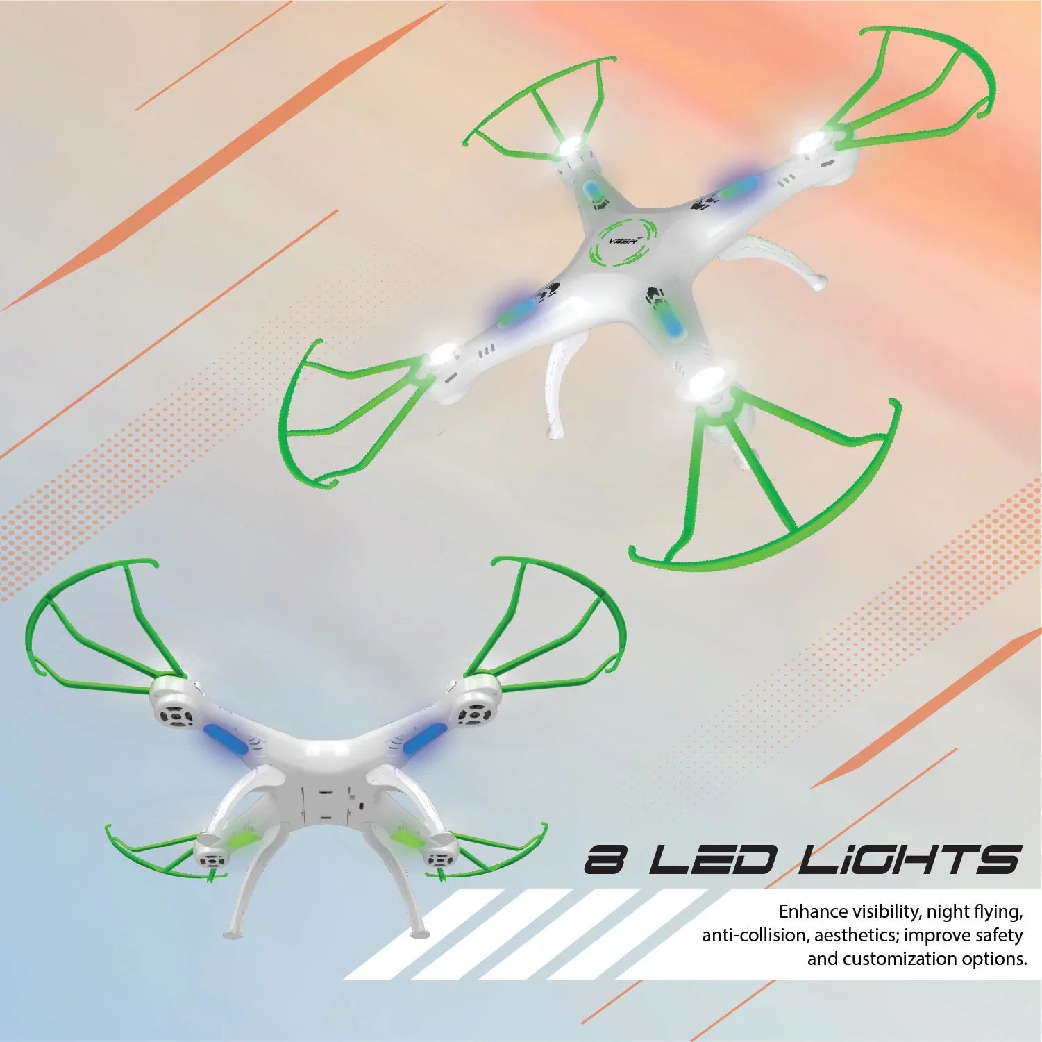 VEER 360-GREEN Altitude Holding Drone-Double Battery Double Fun